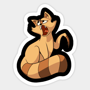 Annoyed Raccoon Sticker